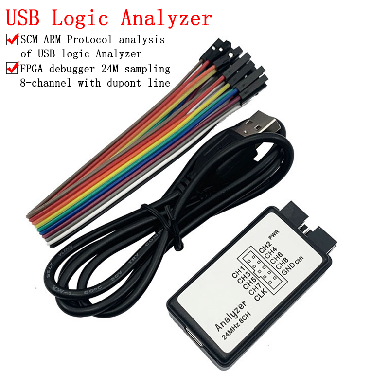 Logic Analyzer Usb - USB логический анализатор 24 МГц, 8