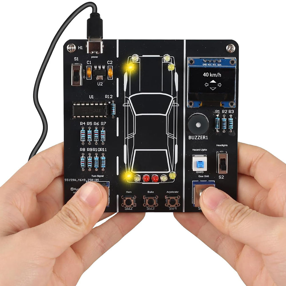 Diy Electronics Learning Kit - Самодельный симулятор вождения автомобиля Набор для