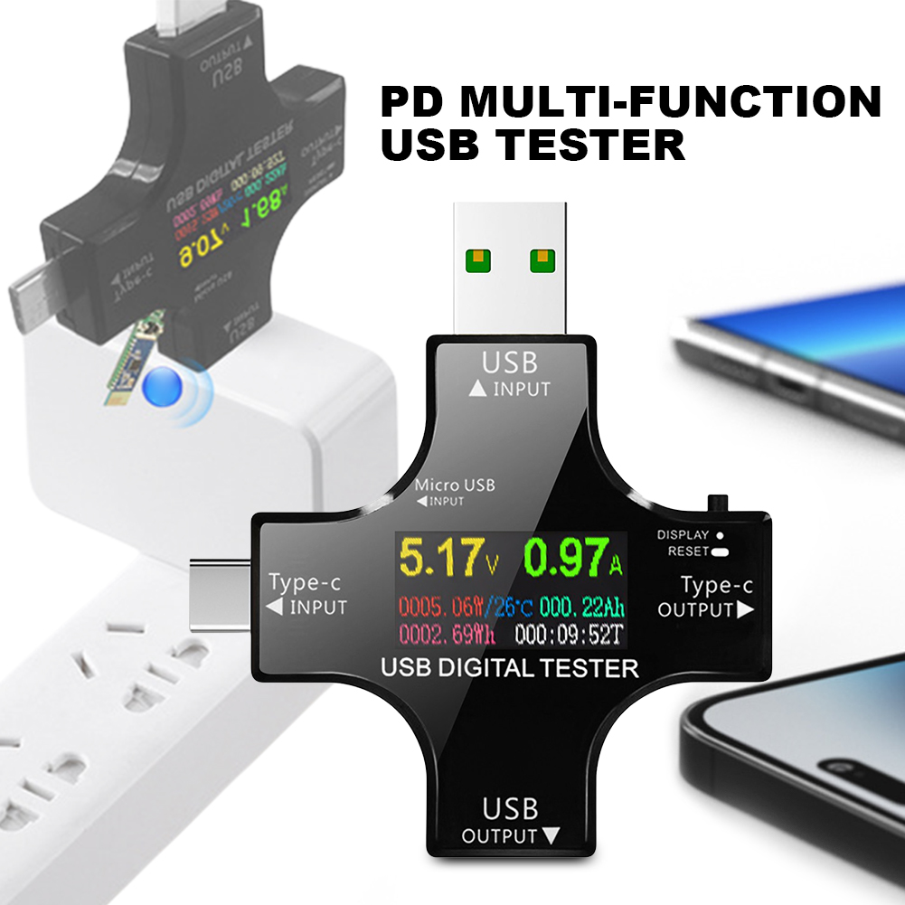 Logic Analyzer Usb - USB-тестер Type-C PD Цветной цифровой вольтметр