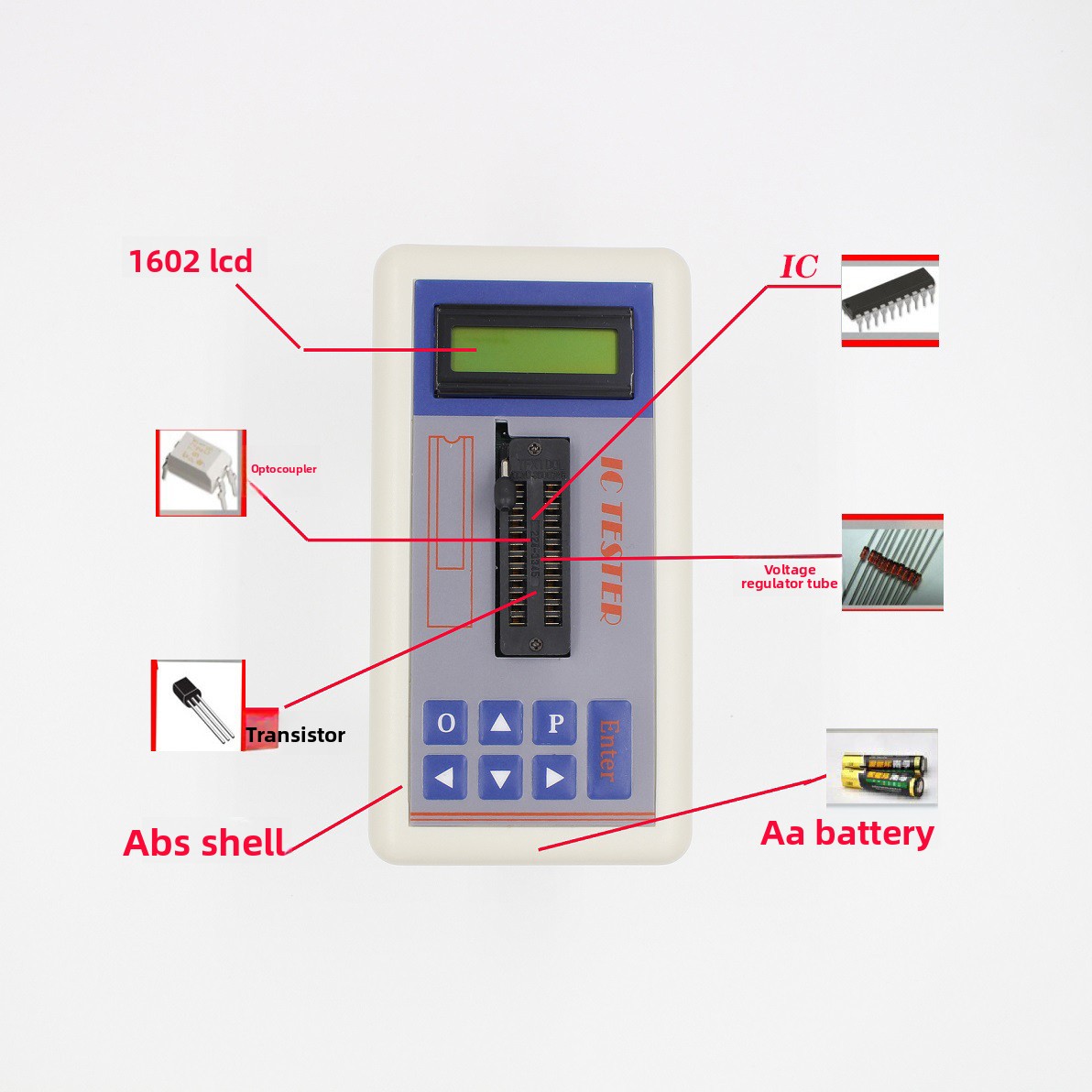 Тестер транзисторов TSH‑06F дл – обзор и цена Diy Electronics Shop