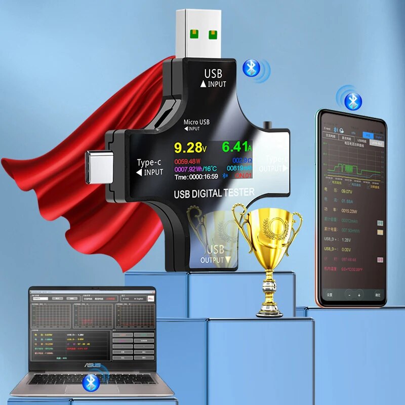 USB-тестер DC Type-C PD Цифров – обзор и цена Logic Analyzer Usb