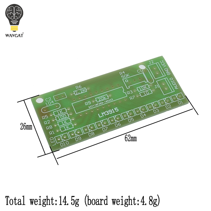 LM3915 9 В-12 В постоянного то – обзор и цена Diy Audio Electronics Kit